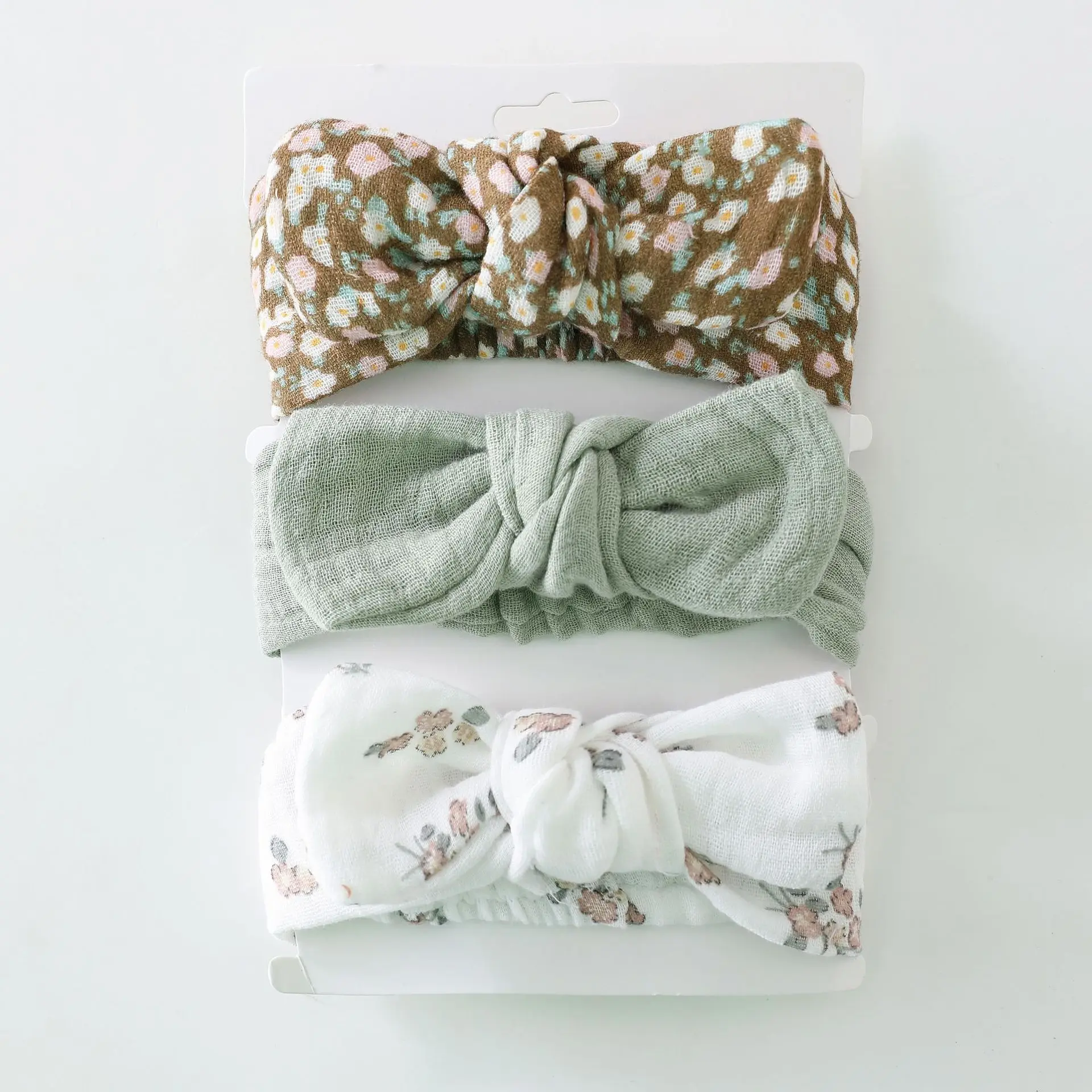 Diadema infantil suave con lazo y turbante - imagen 3