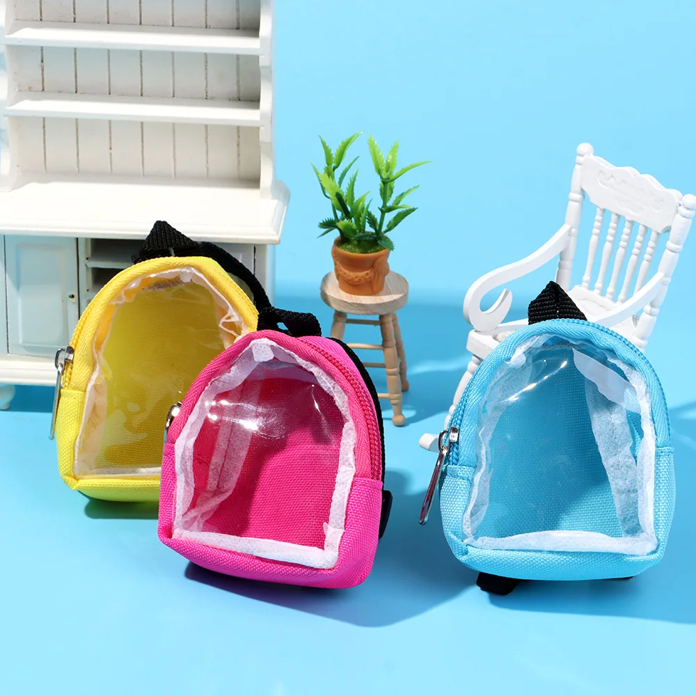 Mini mochila infantil transparente con llavero – Bolsa de viaje