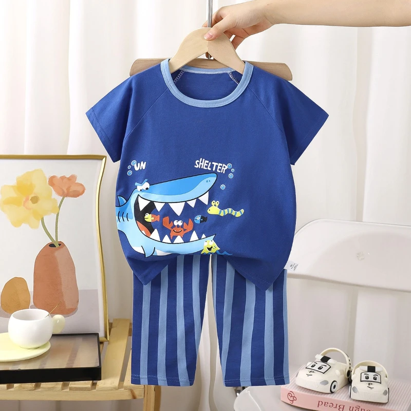 Pijama de verano algodón manga corta para niños - imagen 4