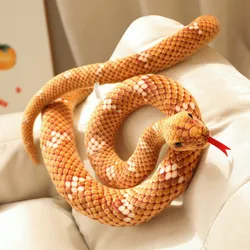 Peluche serpiente gigante de colores, juguete suave para regalo