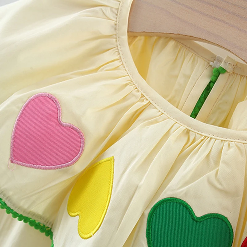 Vestido verano sin mangas en algodón con cuello de muñeca niña pequeña - imagen 3