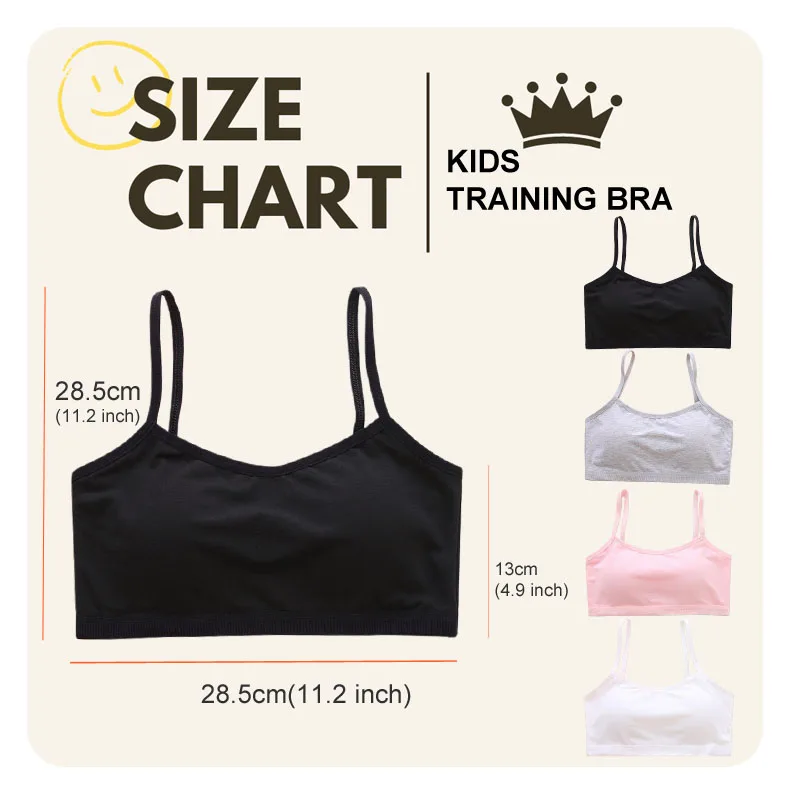 Ropa interior en algodón para niñas: sujetador y bragas entrenamiento - imagen 3
