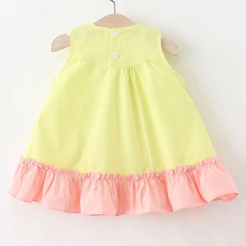 Vestido de verano de algodón para niña – Estilo princesa con lazo - imagen 3