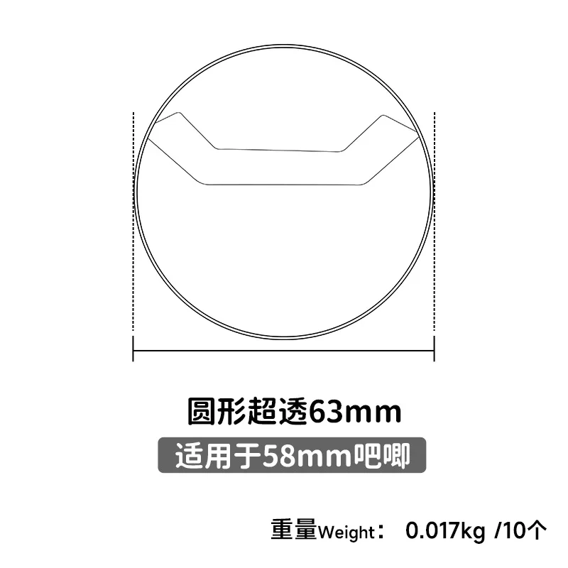 Detalle de compatibilidad con insignias 58/75 mm