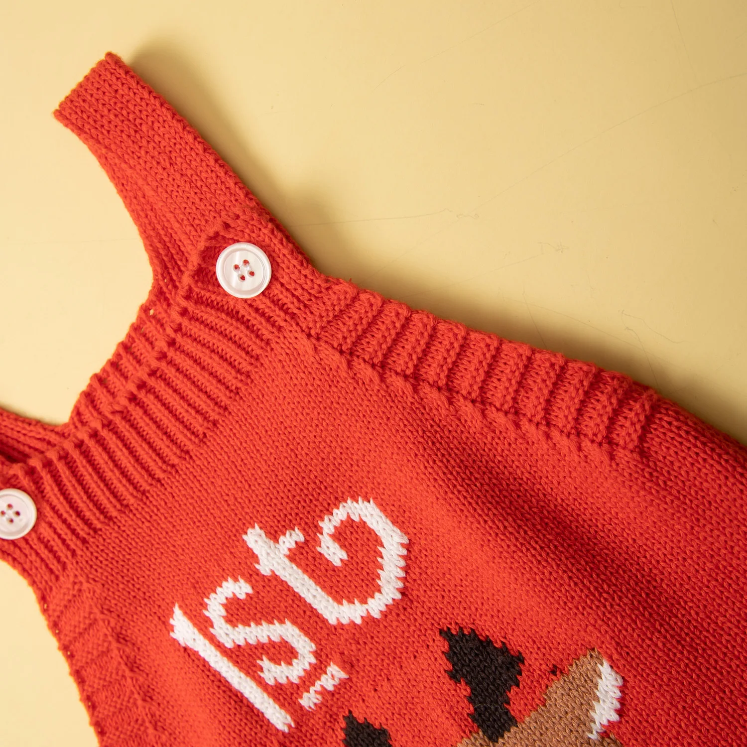 Pelele de punto unisex para bebé – Dibujos animados primavera otoño - imagen 4