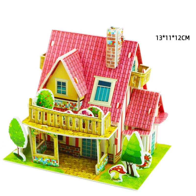 Castillo 3D terminado - modelo decorativo