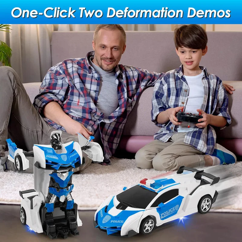 Coche teledirigido transformable en robot para niños - imagen 5
