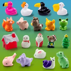 Miniaturas de animales para jardín de hadas infantil