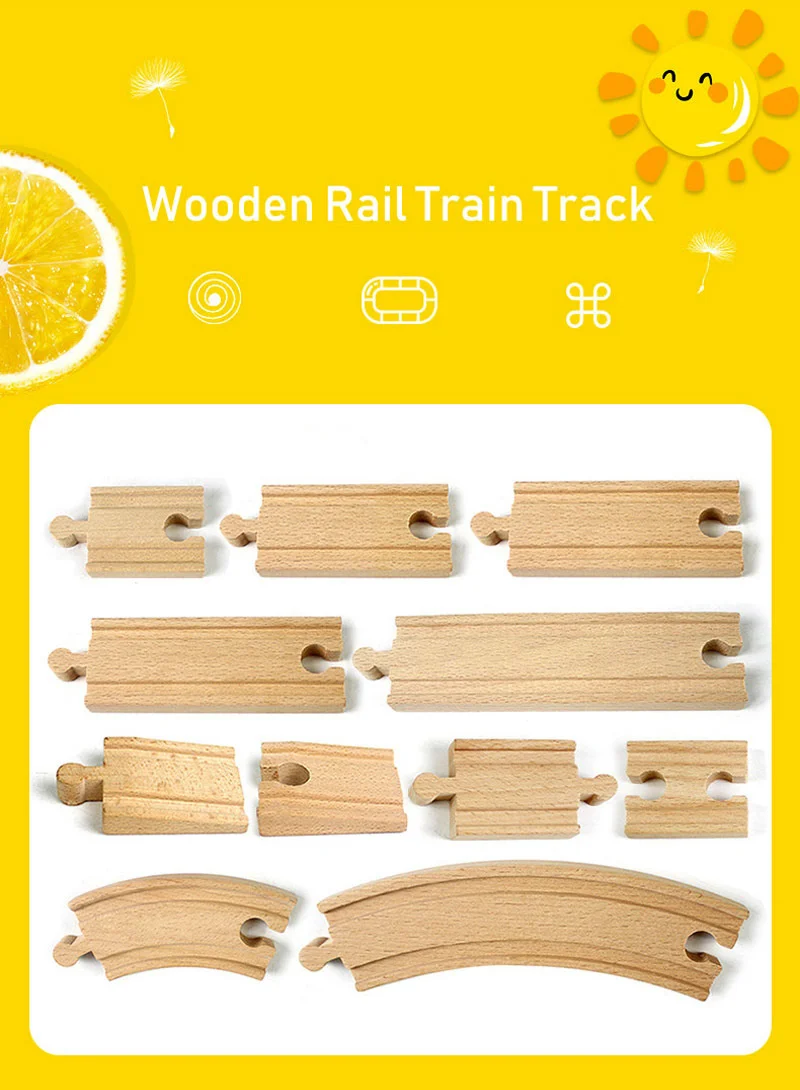 Pieza de pista de madera de haya