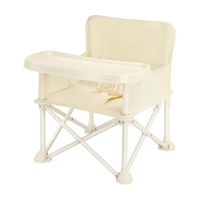 Trona portátil plegable con almacenamiento para bebé segura - imagen 4