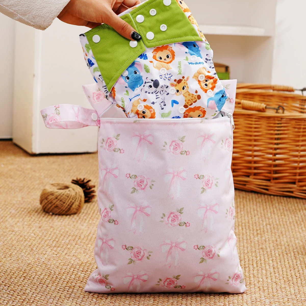 Elinfant bolsas impermeables para pañales de tela lavables - imagen 4