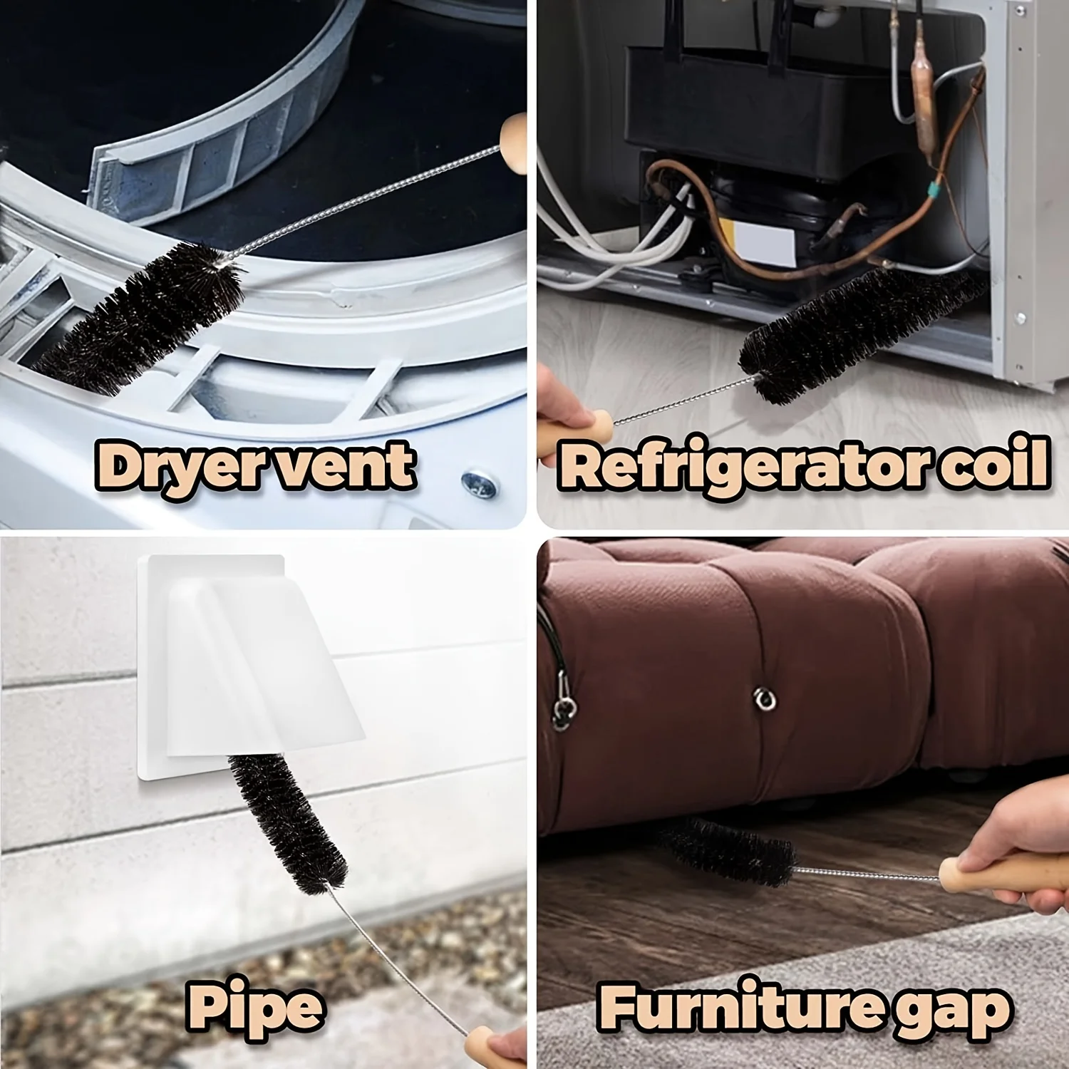 Kit limpieza secadora: cepillo flexible y pelusas – Secado óptimo - imagen 5