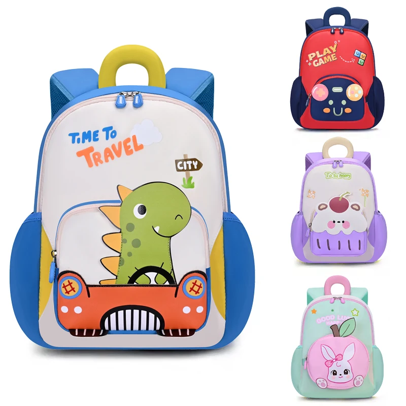 Mochila infantil 3D con dibujos para preescolar, viaje escolar - imagen 2
