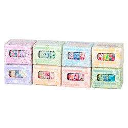 Cinta washi floral romántica para manualidades y regalos escolares