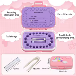 Lanugo Estuche para dientes de leche – Colores vivos y resistentes