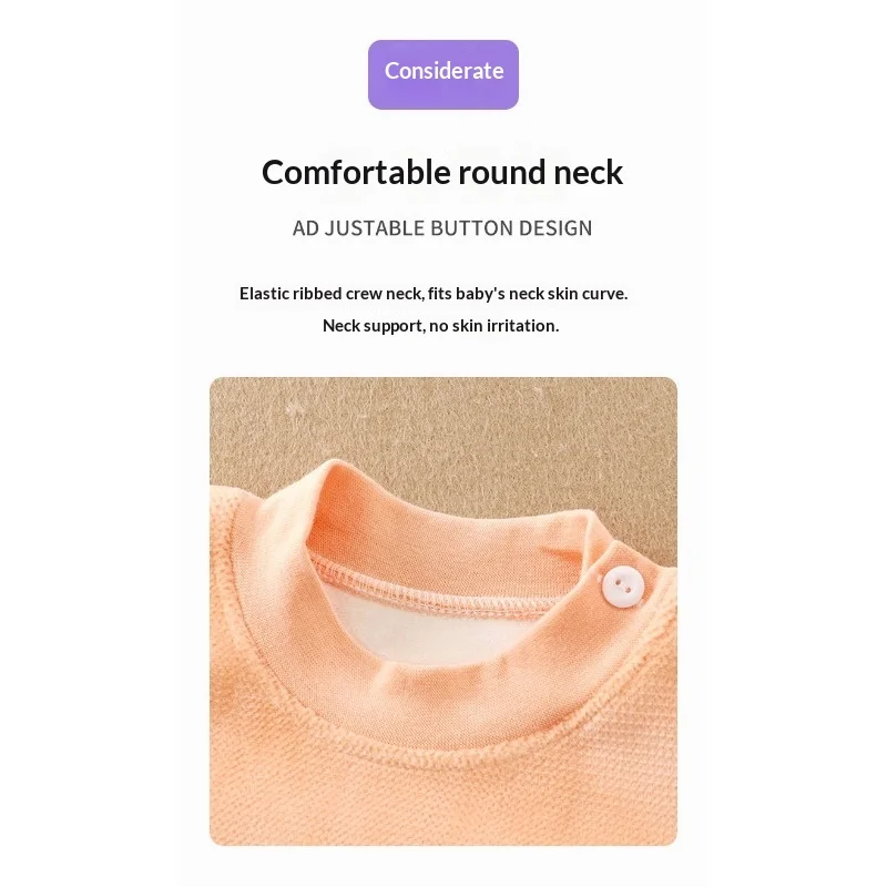 Conjunto de bebé forro polar, top punto grueso y pantalón cintura alta - imagen 2