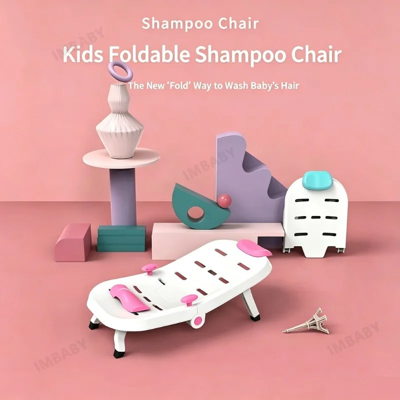 IMBABY Silla de champú para bebé plegable - Asiento antideslizante - imagen 4