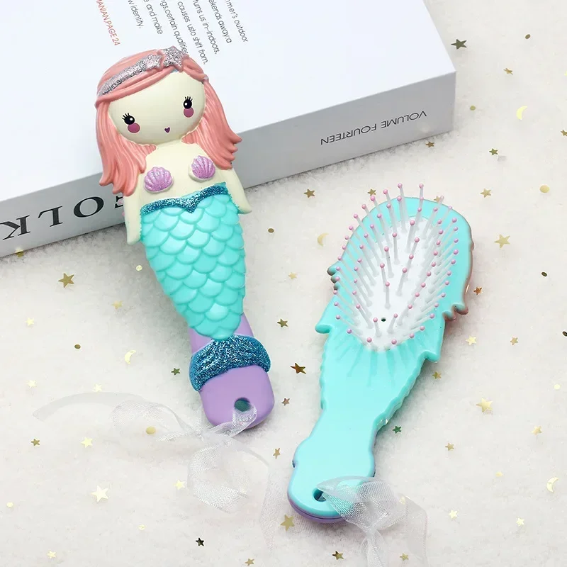 Peine infantil Sirena – Suave, ligero y con cojín de aire verde - imagen 2