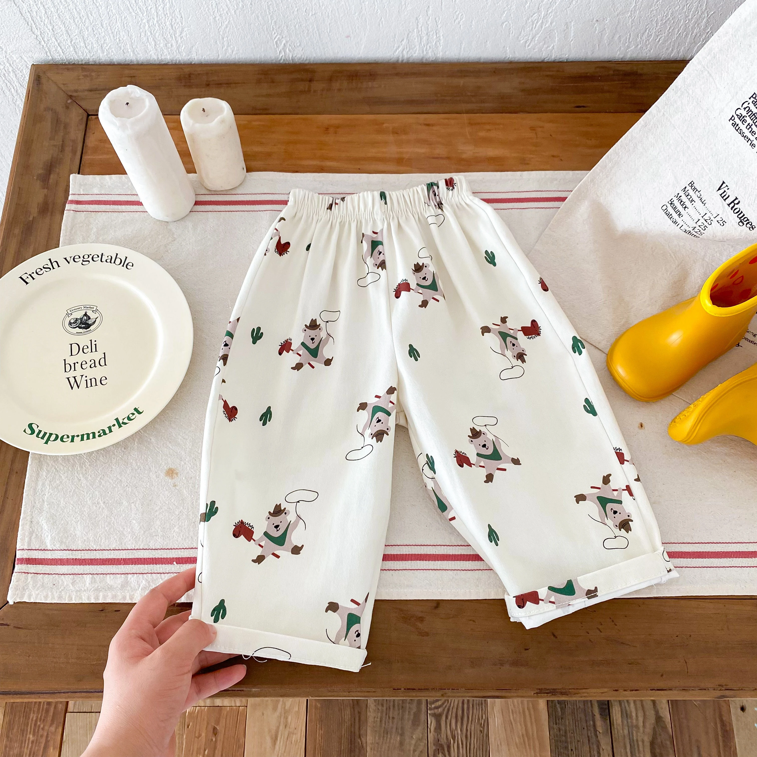 Pantalones harem estampados de verano para niños – informales - imagen 3