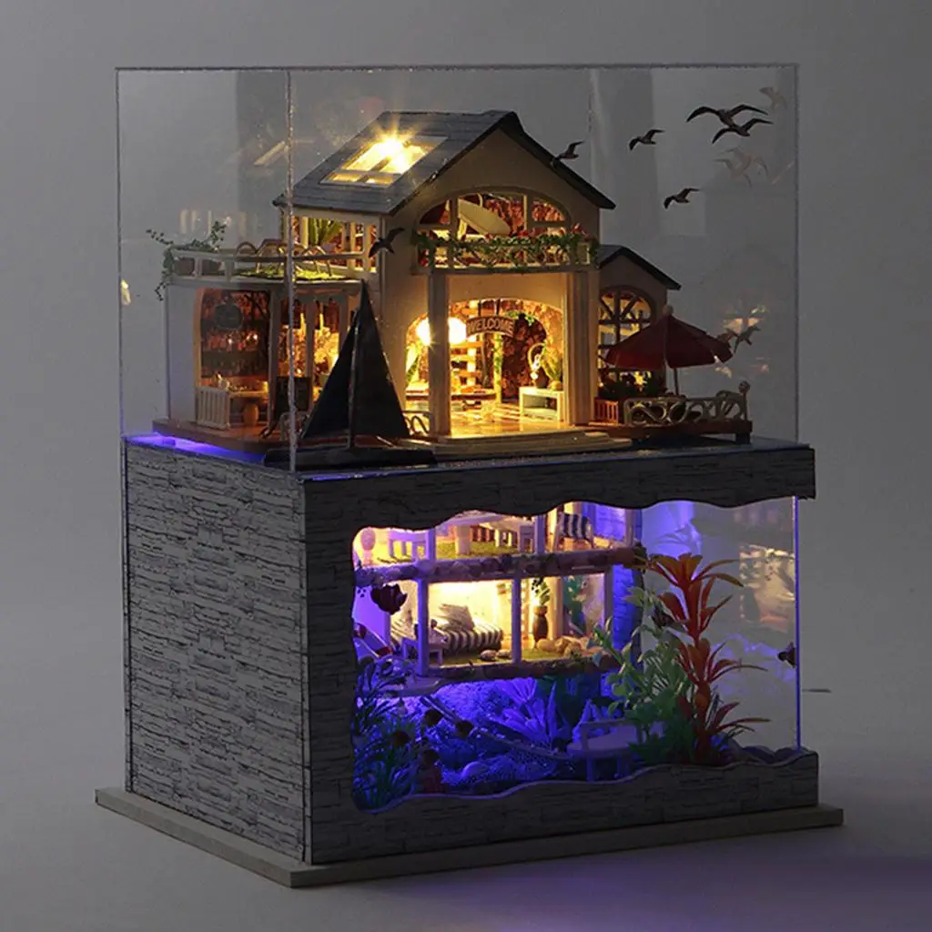 Muebles en miniatura y acabado del proyecto