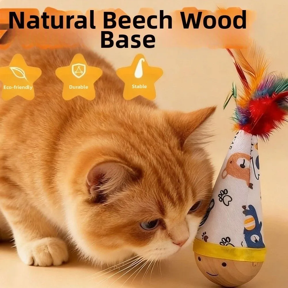 Juguete para gatos interactivo con plumas resistentes a mordidas - imagen 5