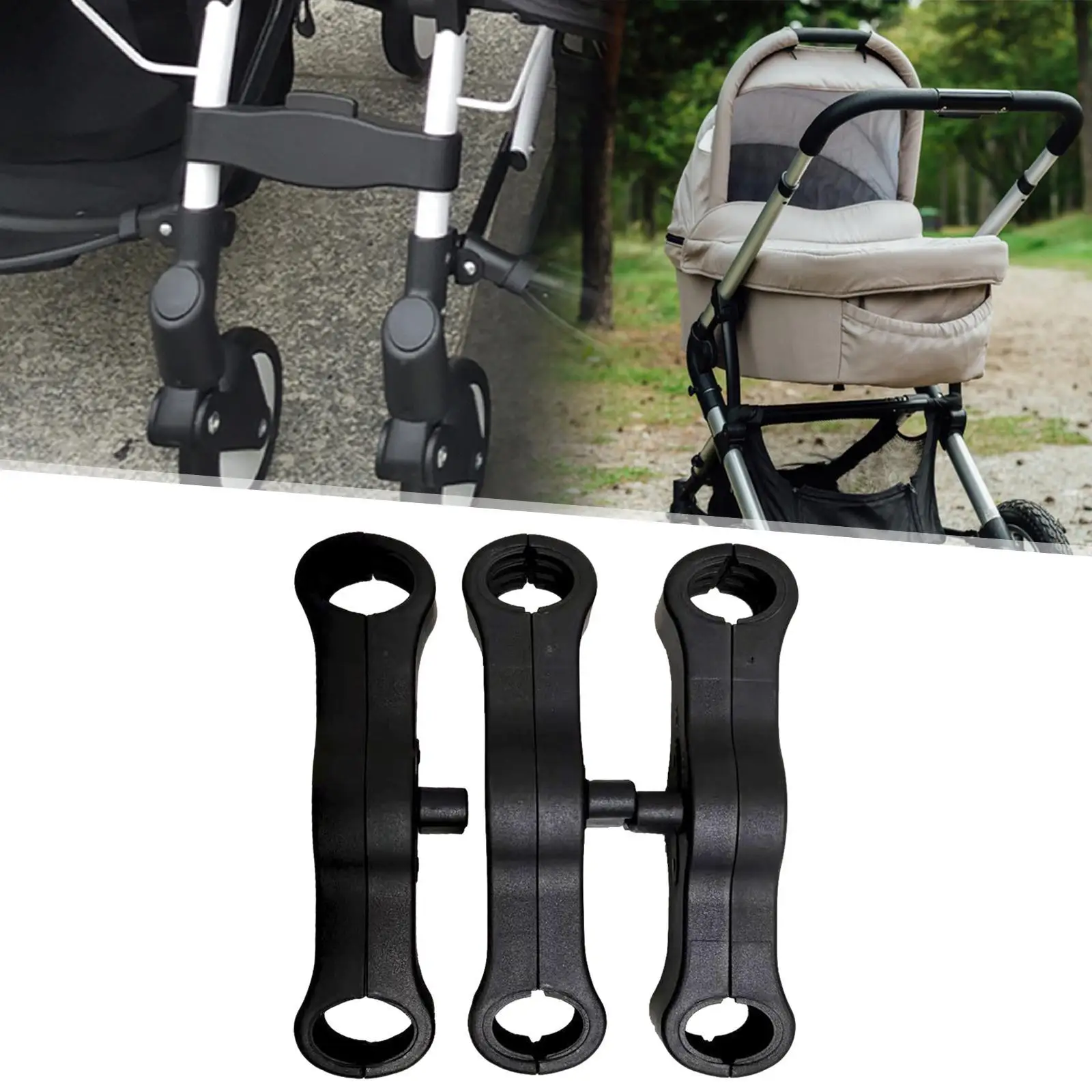 Conectores para cochecitos gemelares que forman cochecito doble
