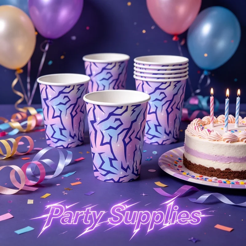 Set de vajilla para fiesta cumpleaños k-pop, en papel - imagen 3