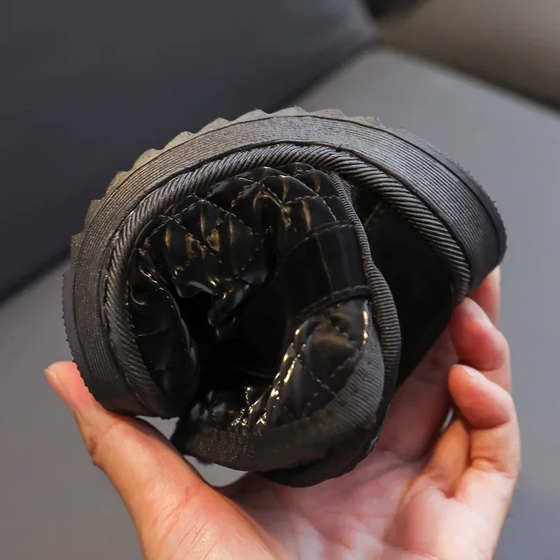 Botas de nieve impermeables para niñas, cálidas a prueba del viento - imagen 4