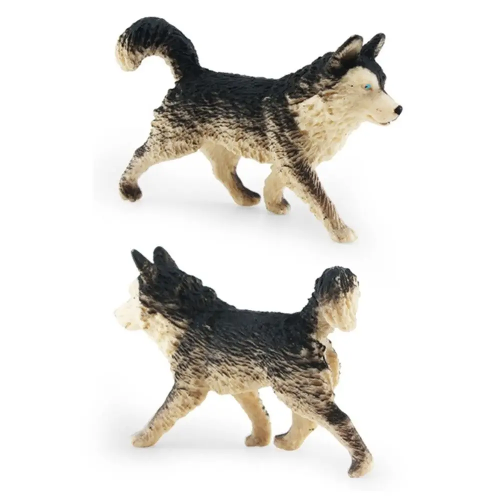 Figuras de perros realistas pintadas a mano, mini cachorros - imagen 5