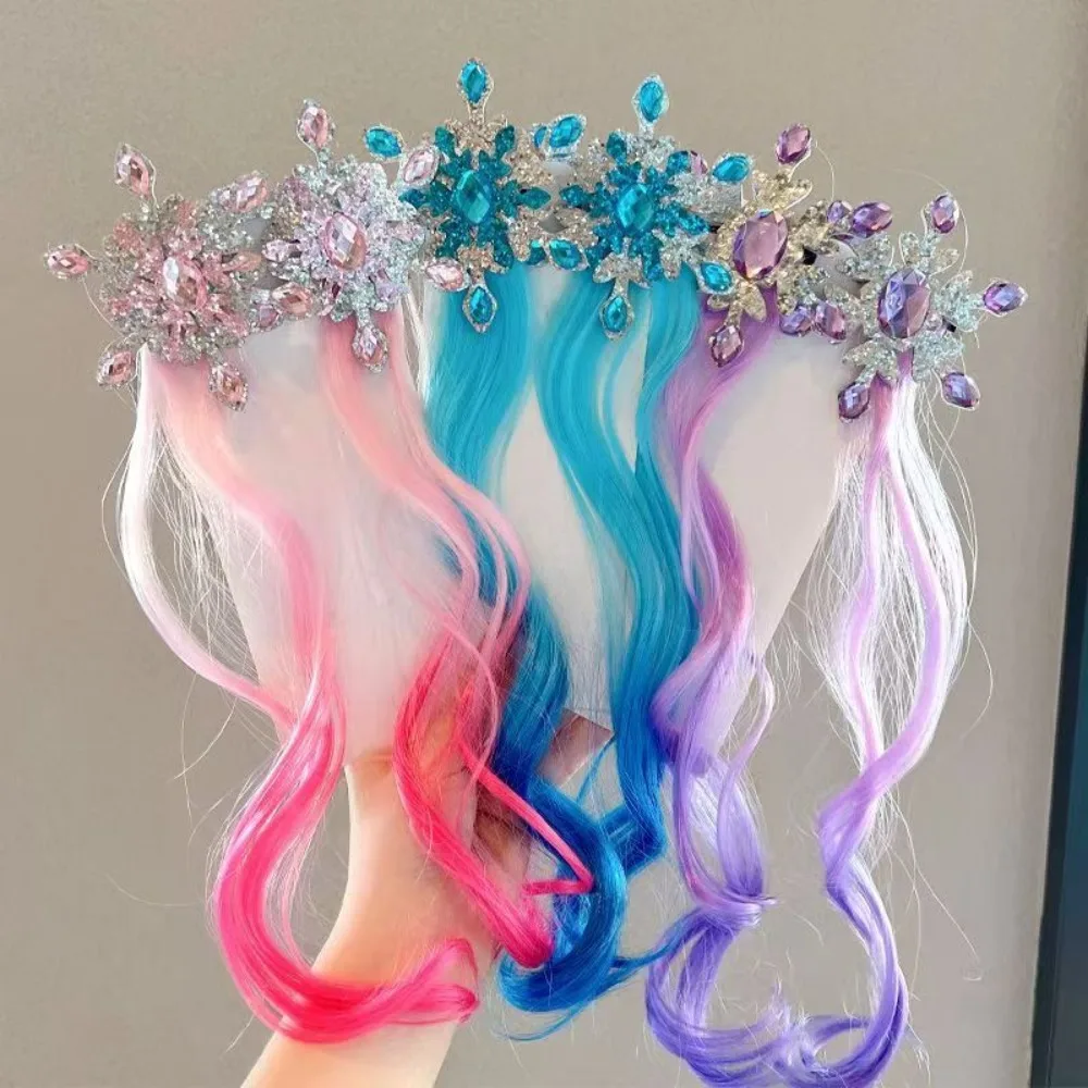 Horquillas de pelo con copo nevado brillante para niñas invierno - imagen 4