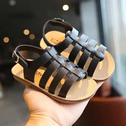 Sandalias de verano para niñas – Punta abierta tejidas princesa