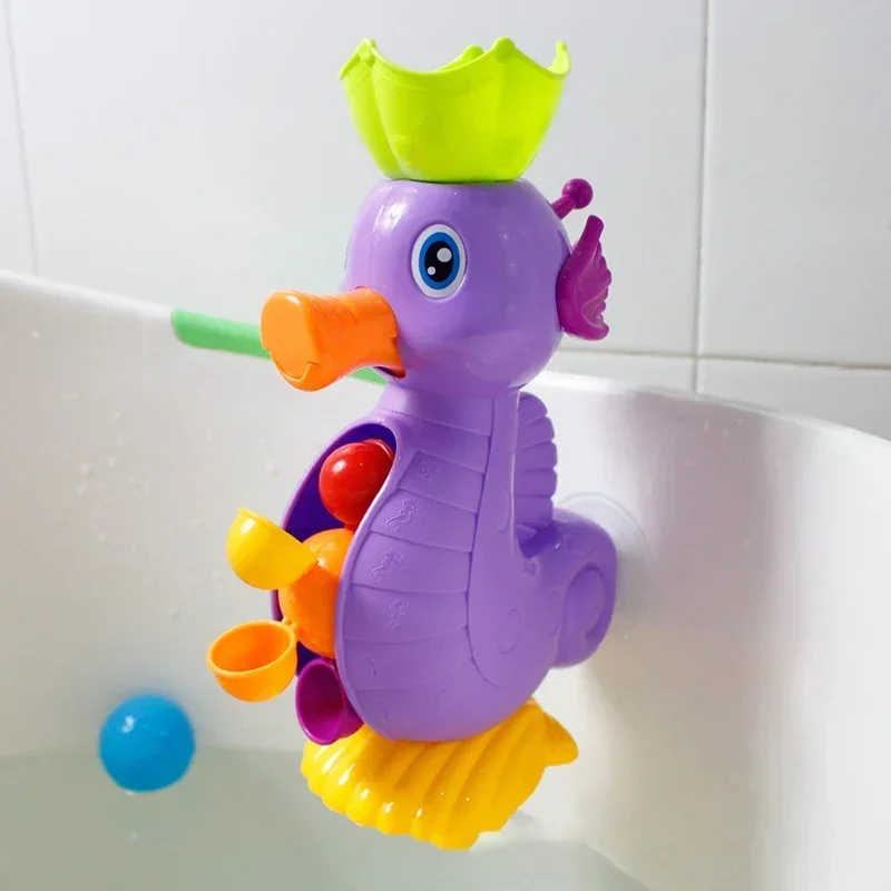 Bathtime Joy juguetes de baño con pato amarillo rueda acuática grifo - imagen 4