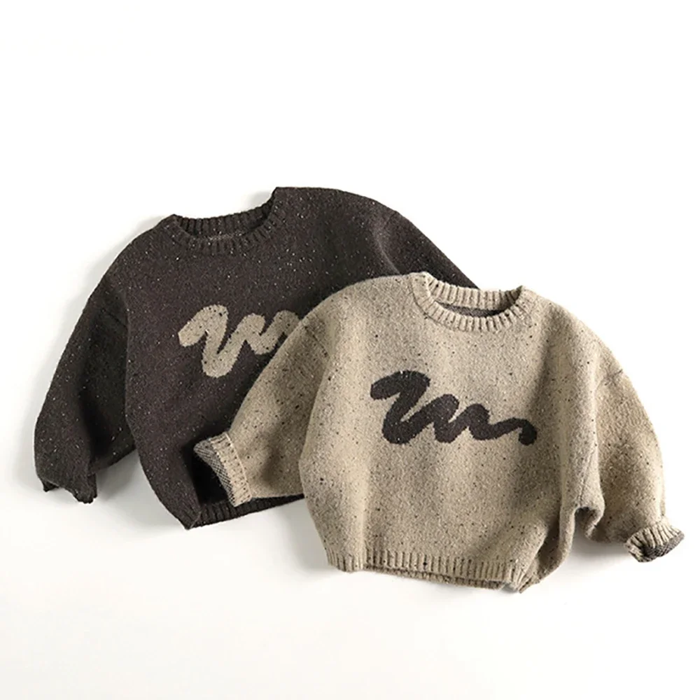 Jersey de punto cuello redondo niño holgado 1-6 años