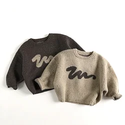 Jersey de punto cuello redondo niño holgado 1-6 años