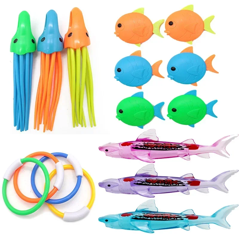 Juguetes de agua para niños – Set buceo piscina con tesoro sumergible - imagen 2