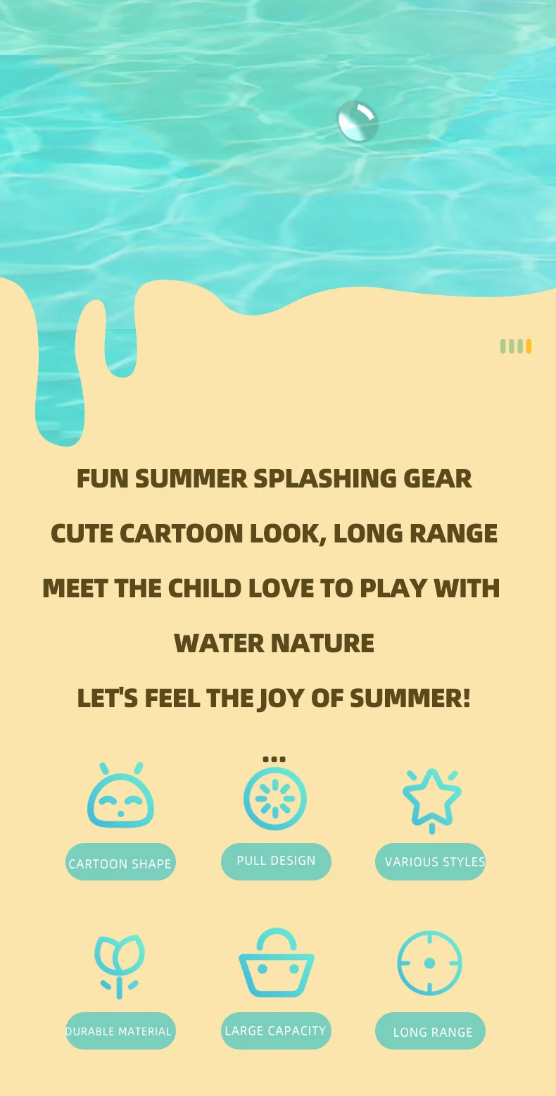 Modo de uso para juegos de agua en familia