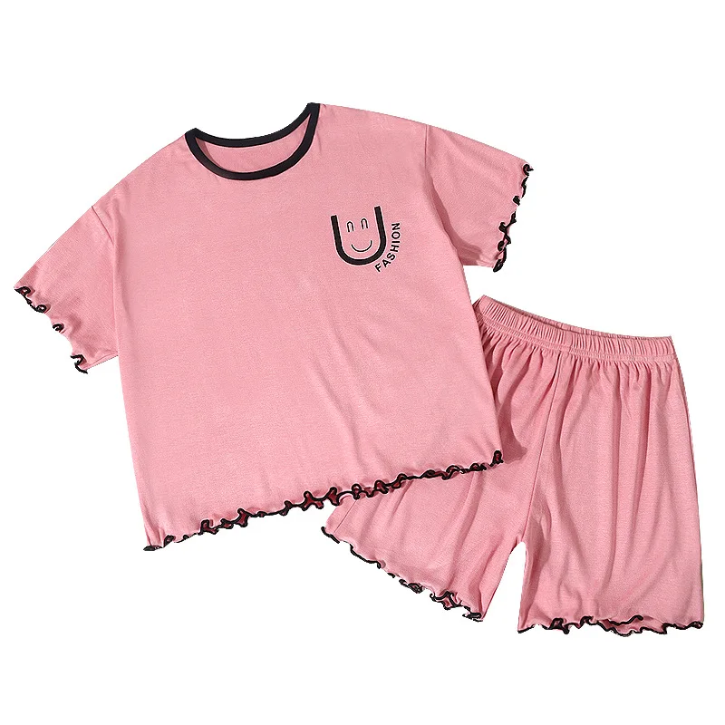 Pijama infantil de algodón suave – Color liso primavera - imagen 2