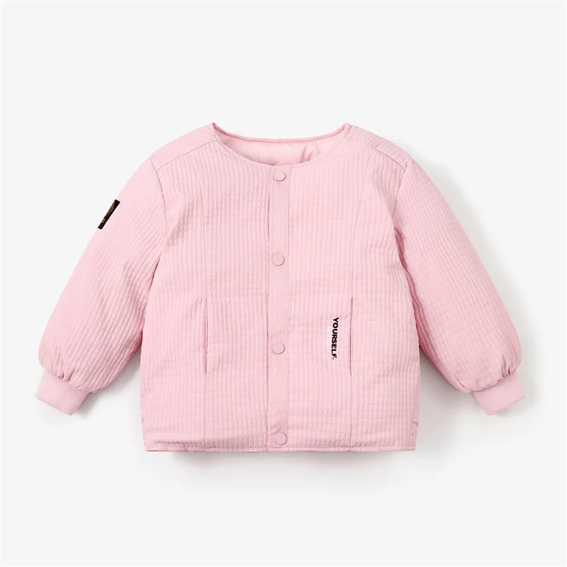 Chaqueta acolchada de algodón estilo baseball antiviento para niños