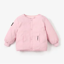 Chaqueta acolchada de algodón estilo baseball antiviento para niños