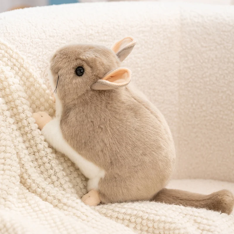 Peluche de chinchilla suave y realista para regalo infantil - imagen 4