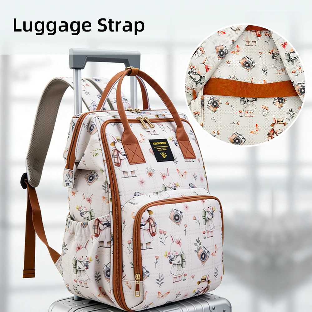 Sunveno Mochila Pañalera Impermeable – Multifuncional para Bebé - imagen 4