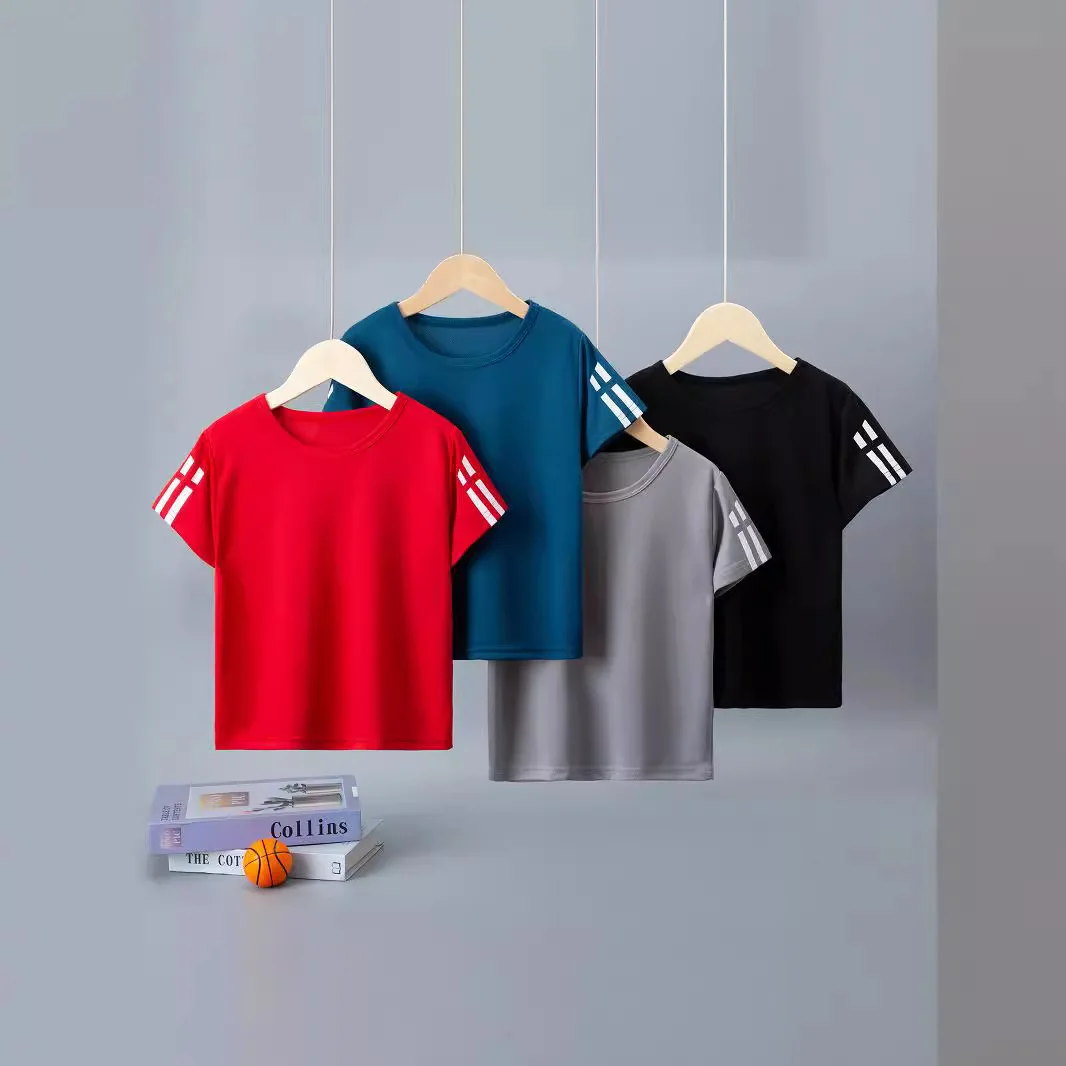 Camiseta deportiva de secado rápido para correr, niño y niña - imagen 5