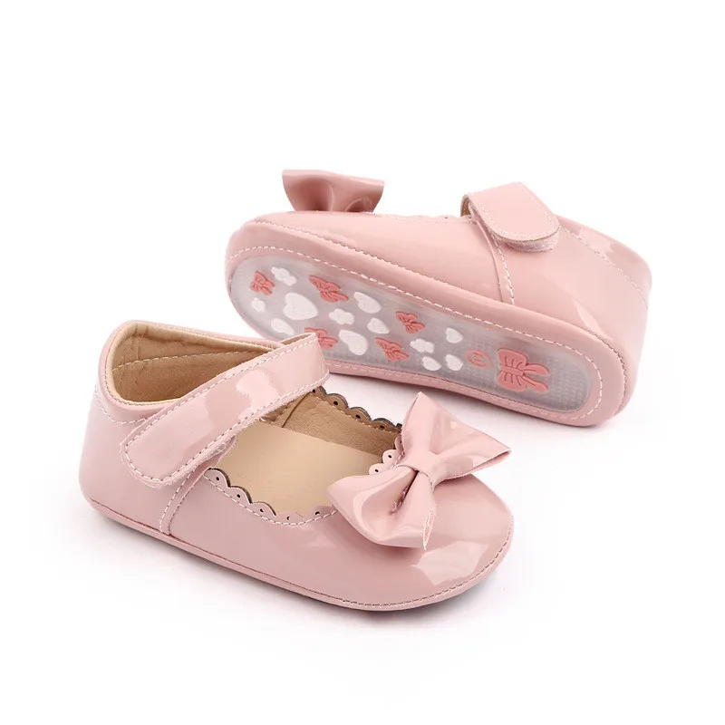 Zapatitos bebe niña lazo princesa suela suave primeros pasos - imagen 2