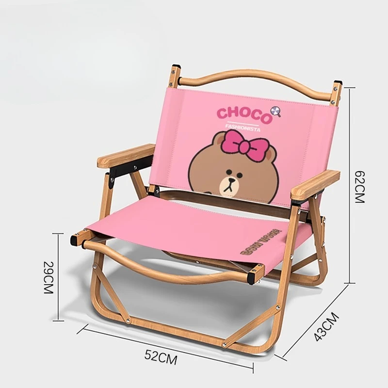 Kermit silla camping plegable tela Oxford con patas antideslizantes - imagen 2