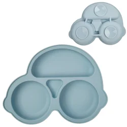 Plato de silicona con ventosa para bebé – Vajilla de entrenamiento