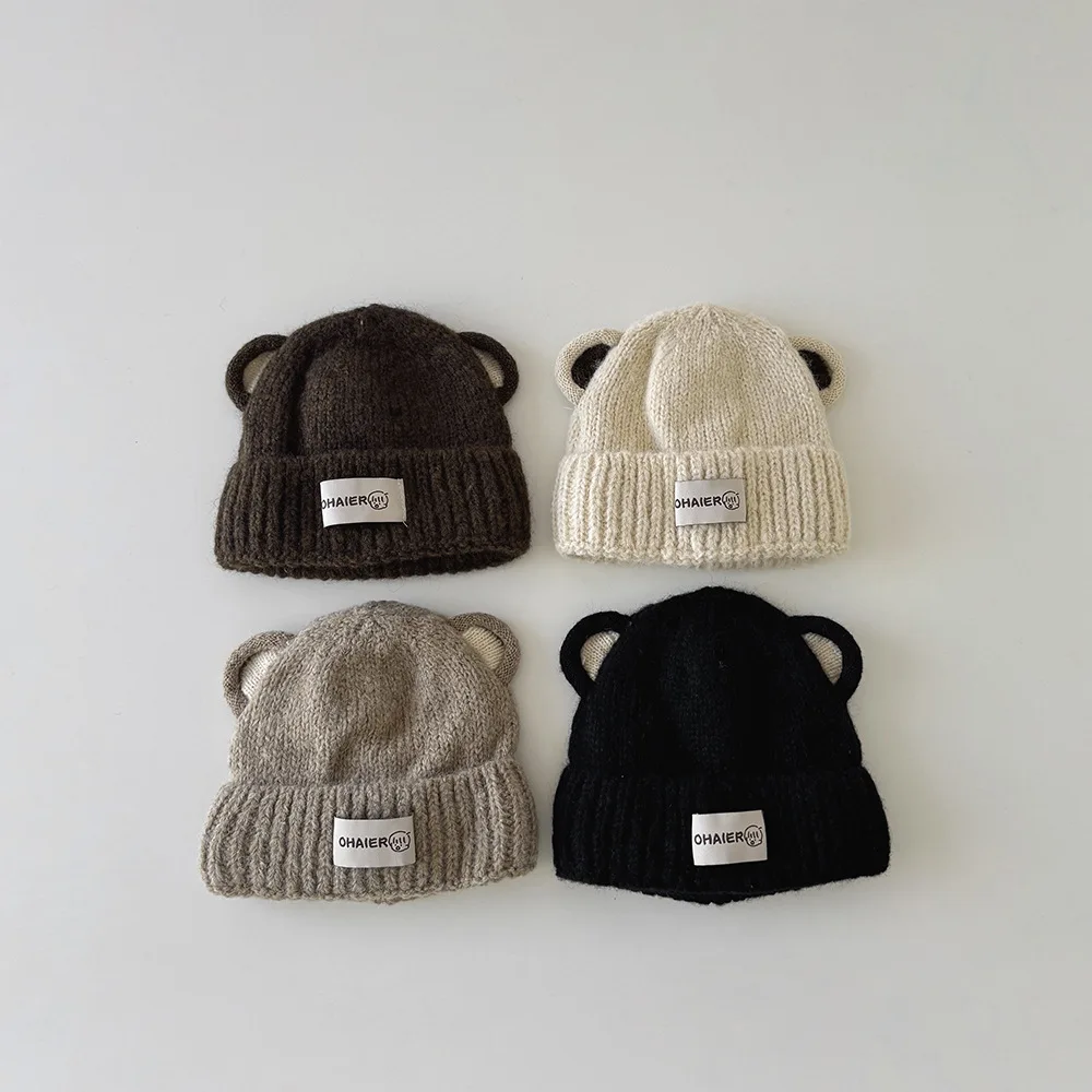 Gorro de oso suave para niños pequeños