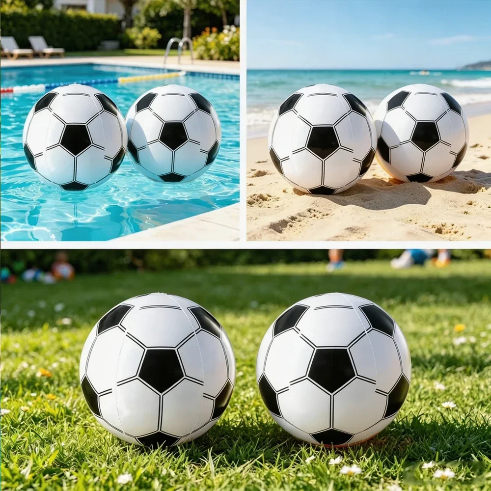 Balón de fútbol inflable de PVC para playa y piscina infantil - imagen 4