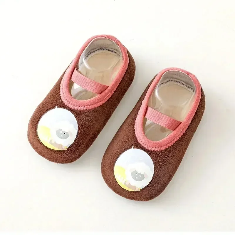 Calcetines antideslizantes para bebé con suela cálida interior - imagen 2