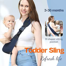 PANGDUBE Portabebés ergonómico cruzado para bebés 3–12 meses