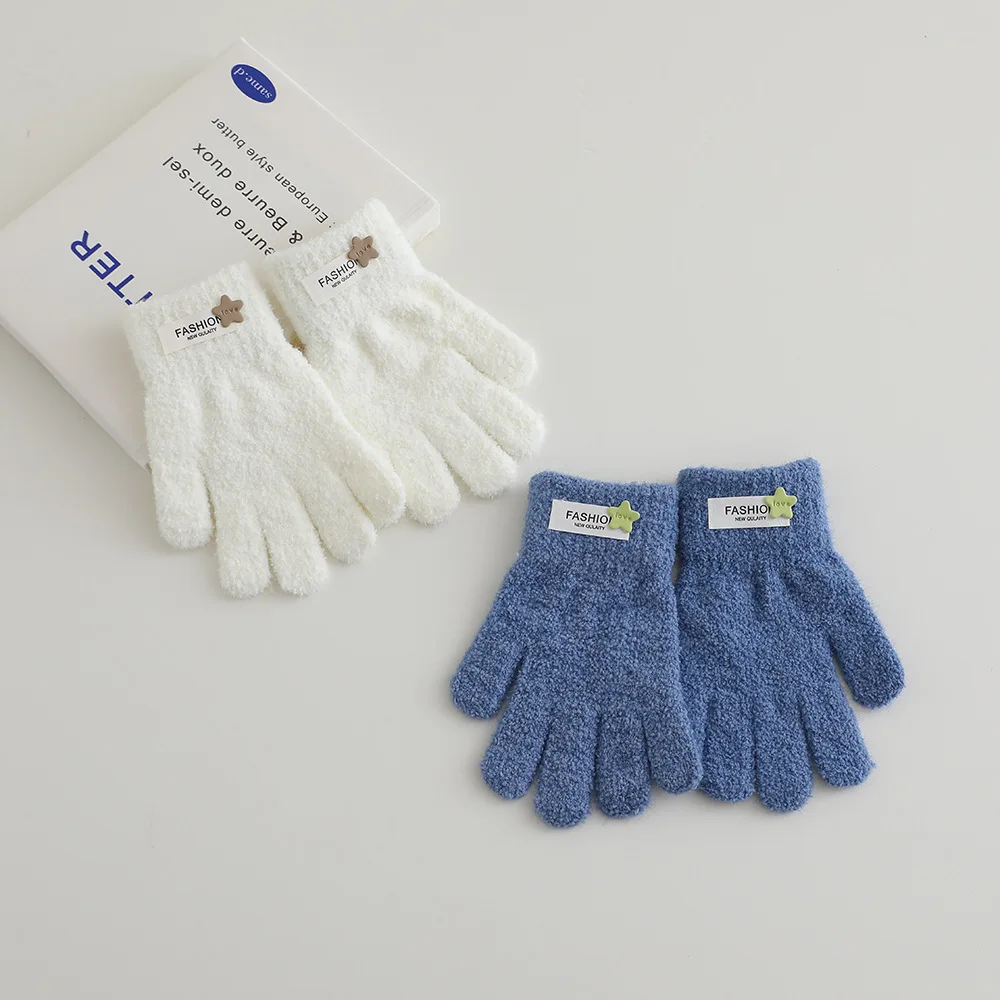 Guantes de lana cálidos para niños – Manoplas con diseño estrella - imagen 2